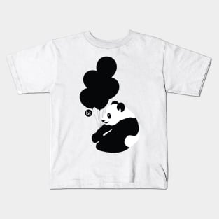 Balloon Panda Kids T-Shirt